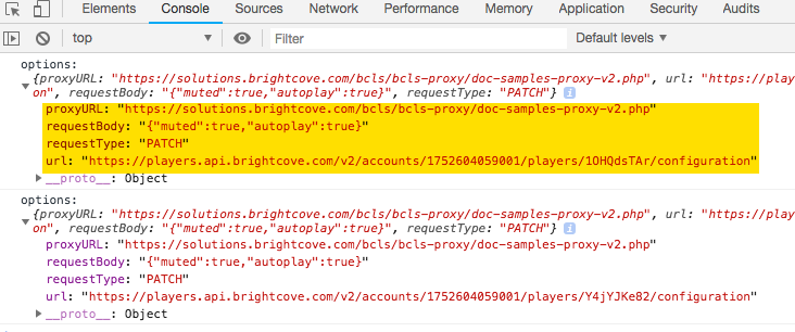 デバッグ用オプション